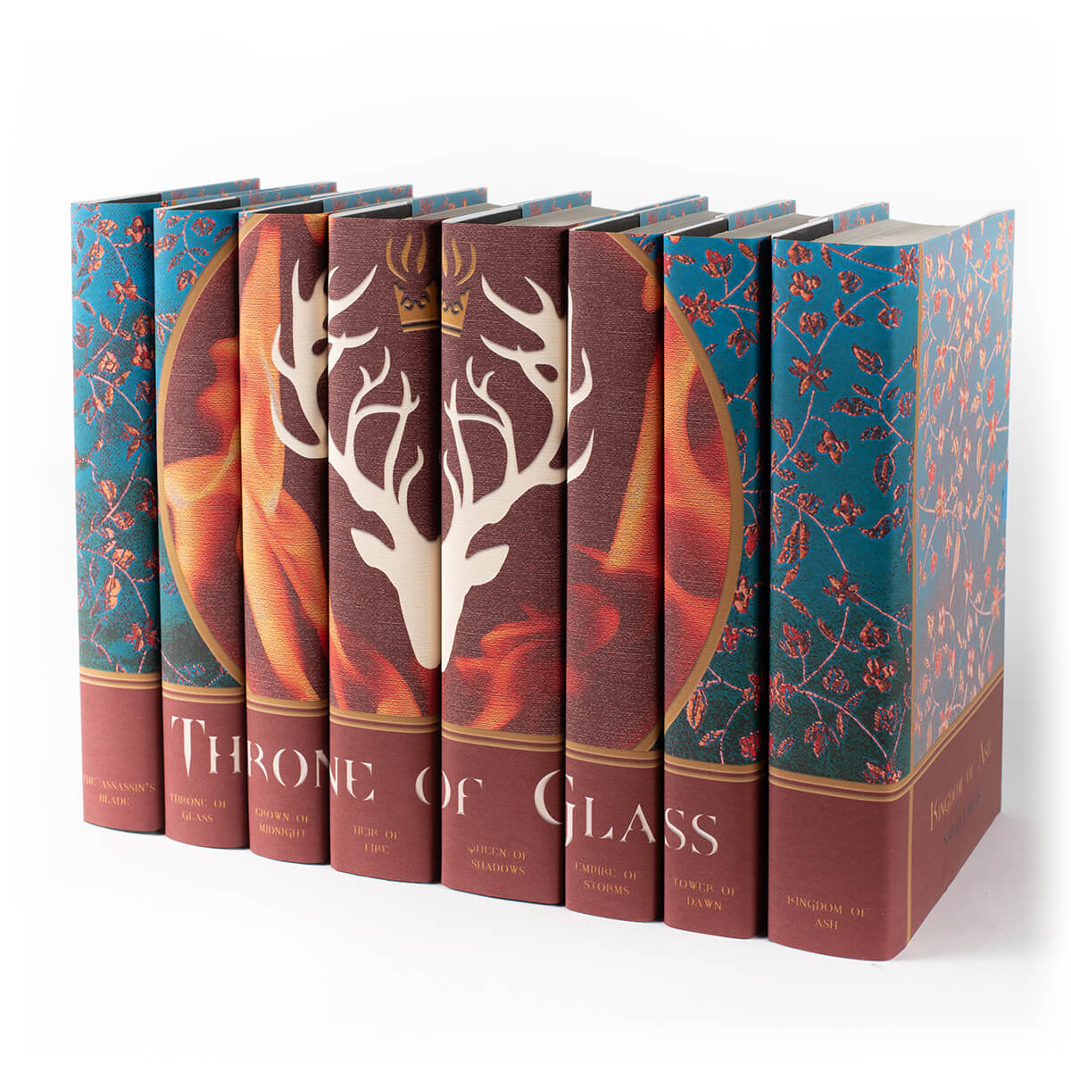 There are now multiple Throne of Glass hardcover book sizes available from the publisher. To ensure that your set looks fantastic on the shelf, we are making it easy to order made-to-order (MTO) Throne of Glass Jackets-Only for your books from this page.