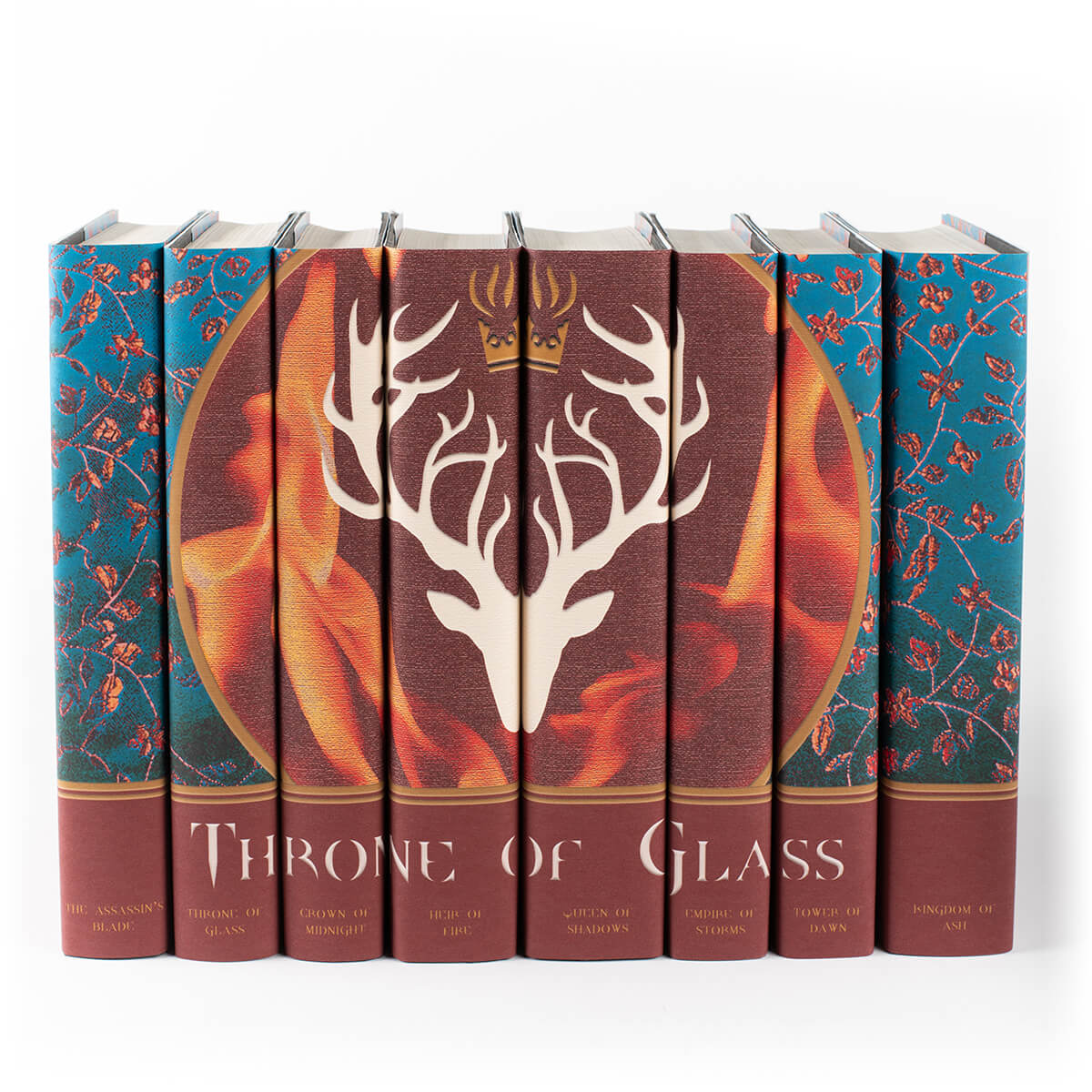 There are now multiple Throne of Glass hardcover book sizes available from the publisher. To ensure that your set looks fantastic on the shelf, we are making it easy to order made-to-order (MTO) Throne of Glass Jackets-Only for your books from this page.