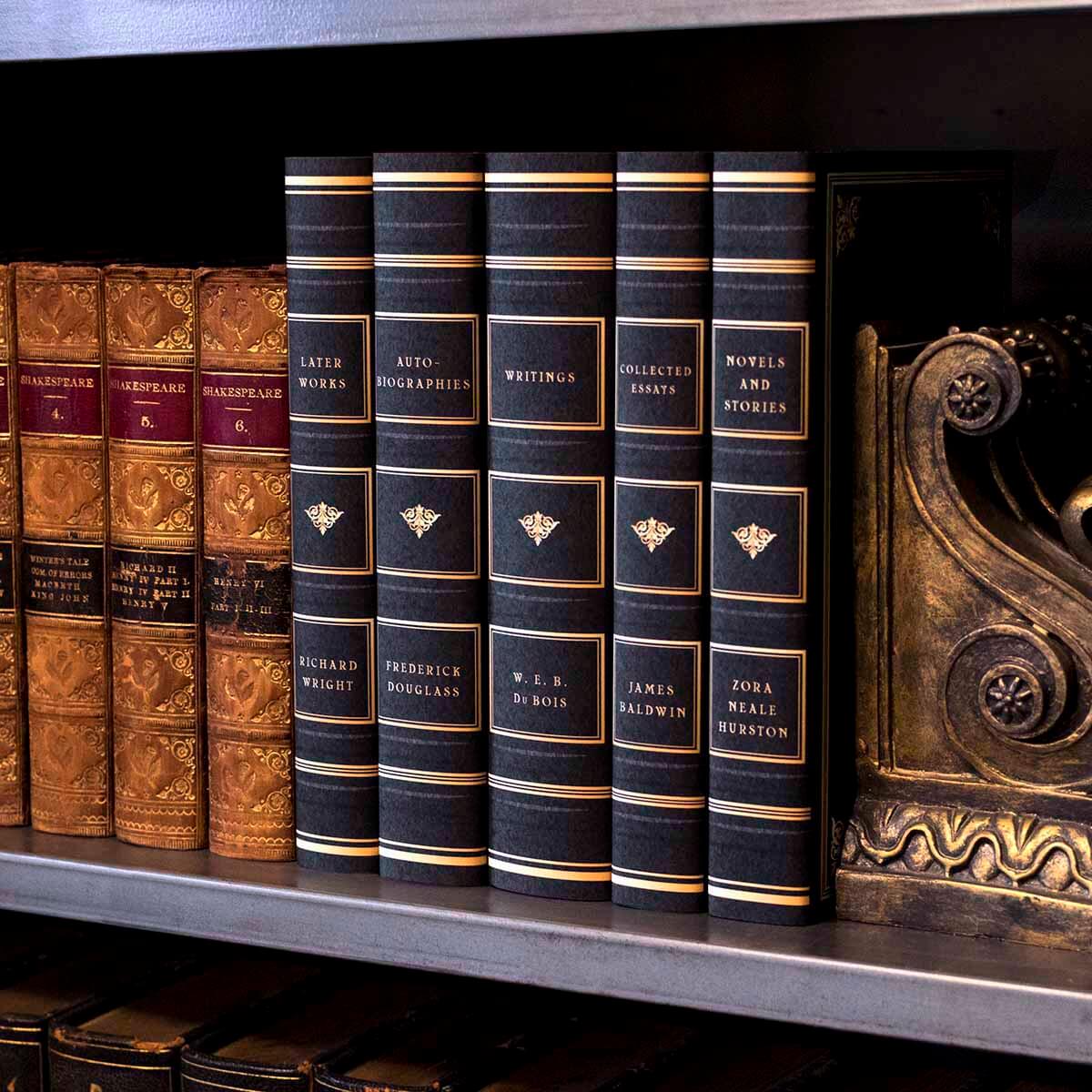 Custom Books Set to enhance your collections! Makes a beautiful gift for fans of african american classic literature and a gorgeous piece on your shelves! Order from JuniperCustom today.