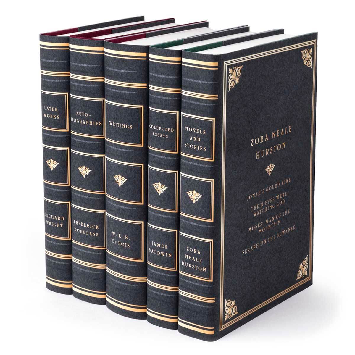 Custom Book Set to enhance your collection! Makes a beautiful gift for fans of african american classic literature and a gorgeous piece on your shelves! Order from JuniperCustom today.