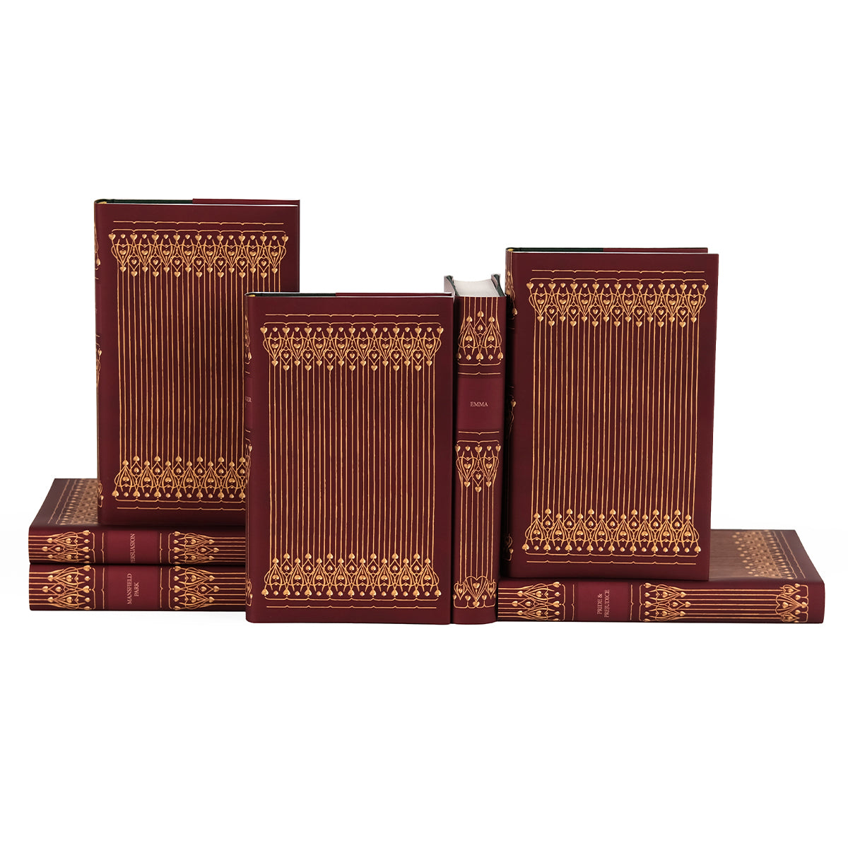 Extended Jane Austen Deep Red Love Book Set & Jackets Only - MTO