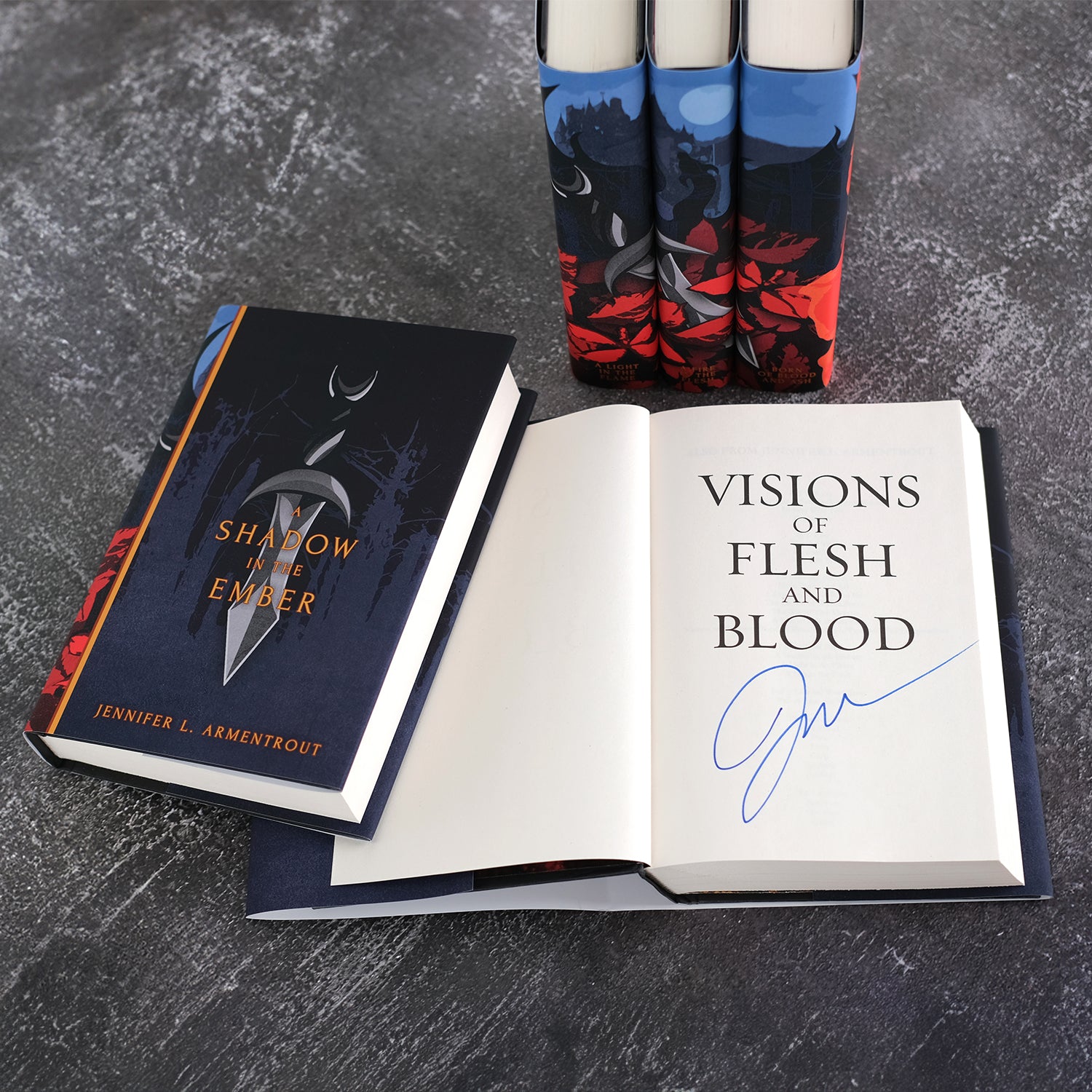 Signed Flesh and Fire Book Set