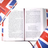 Immerse yourself in the rich tapestry of British literature with our exquisite set of 8 classic British novels wrapped in our custom colorful Union Jack flag jackets. This collection not only celebrates the literary genius of the UK but also adds a visually striking element to your library bookshelf. Makes a great gift!