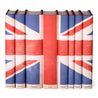 Immerse yourself in the rich tapestry of British literature with our exquisite set of 8 classic British novels wrapped in our custom colorful Union Jack flag jackets. This collection not only celebrates the literary genius of the UK but also adds a visually striking element to your library bookshelf. Makes a great gift!