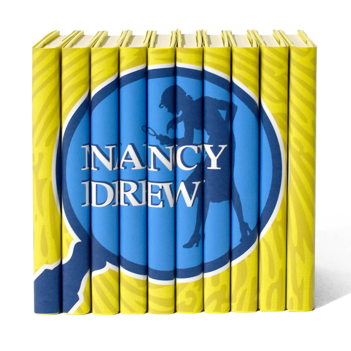 Nancy Drew ten book collection, children's classics book set wrapped in customizable dust covers. Our JuniperCustom book jackets will make your childhood favorites come alive all over again, or create a beautiful gift for the new reader in your life. Libraries across the world carry these books, but this curated custom set will stand out on your shelves like none other.