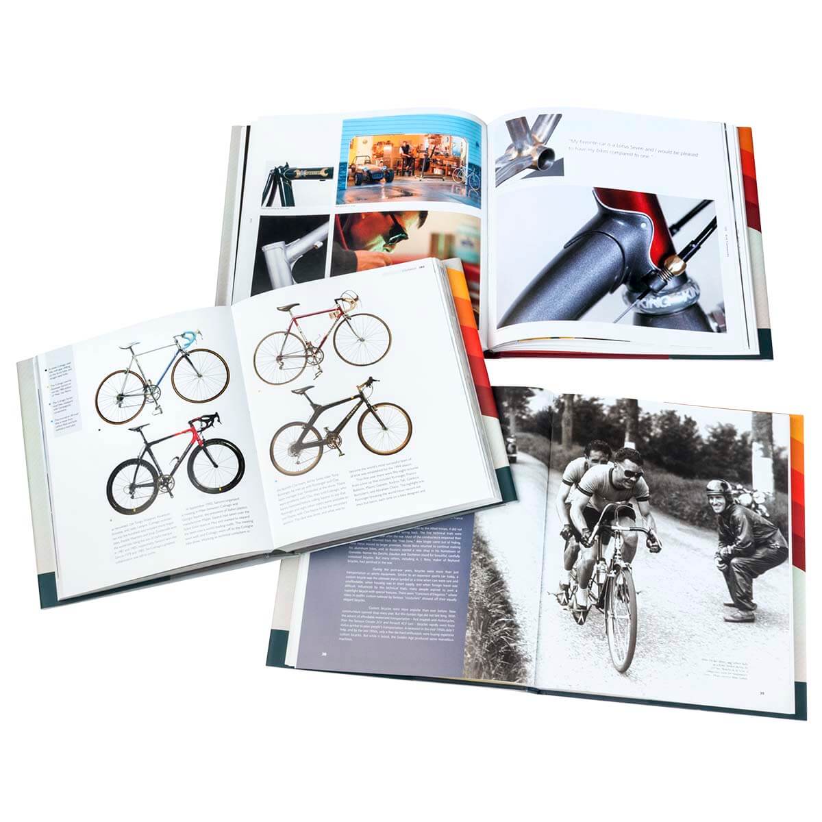 JuniperCustom Cycling Books Set, Cycling Book Collection with custom book jackets. JuniperCustom art covers are customizable.