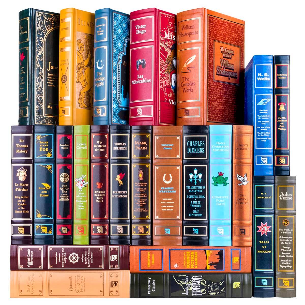 Canterbury Classics Leather Bound Series from Juniper Custom. Curated Collections make a gorgeous gift or addition to your library!
