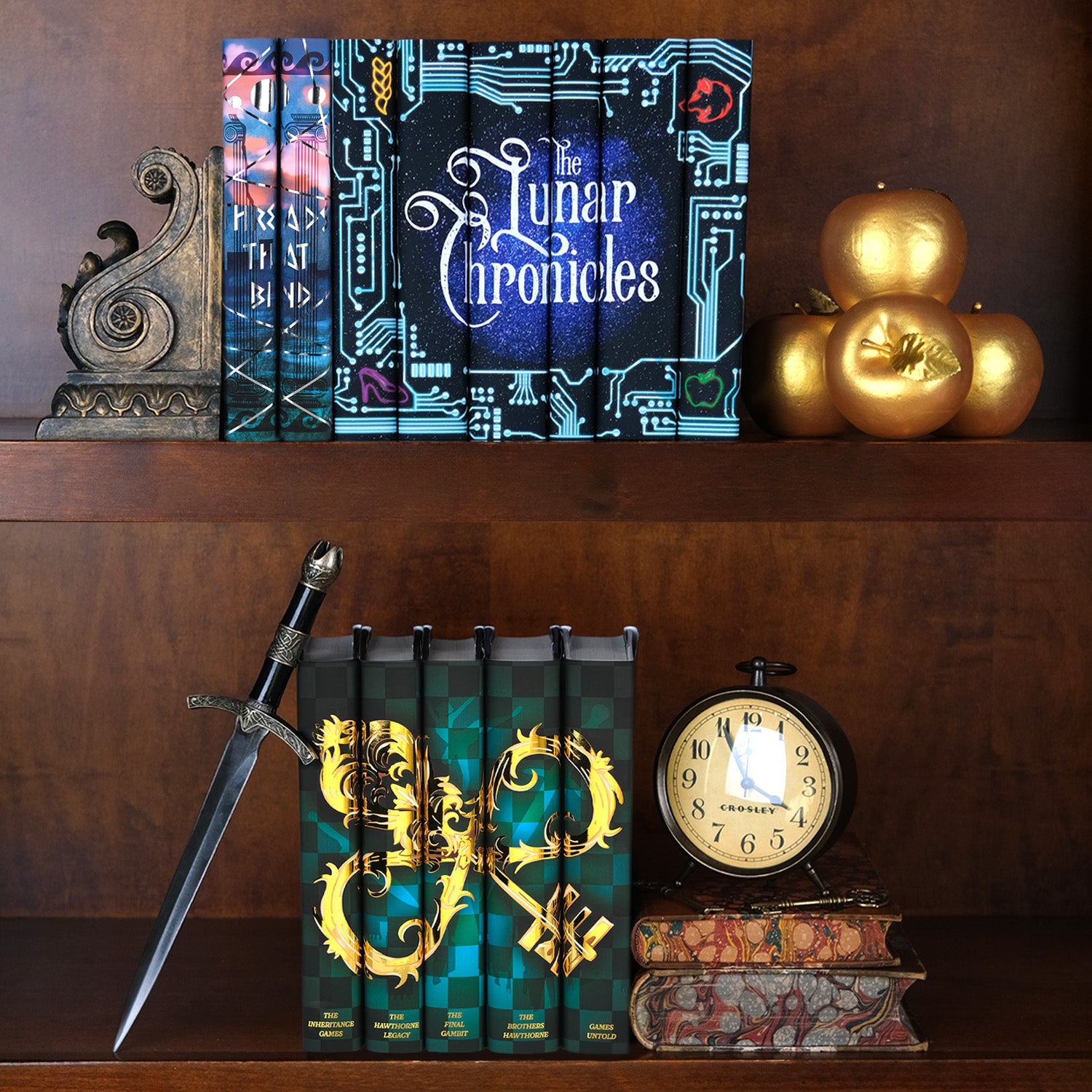 Young Adult Rising Stars Book Set Bundle - The Lunar Chronicles, The Inheritance Series, and Threads that Bind