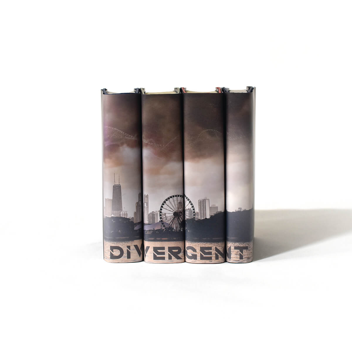 Experience the post-apocalyptic Divergent series with our made-to-order book set. Featuring hardcovers published by HarperCollins in custom-printed jackets, this is the perfect way to explore Veronica Roth's universe. JuniperCustom book jackets make your favorite books into a lifelong treasure of a collection.