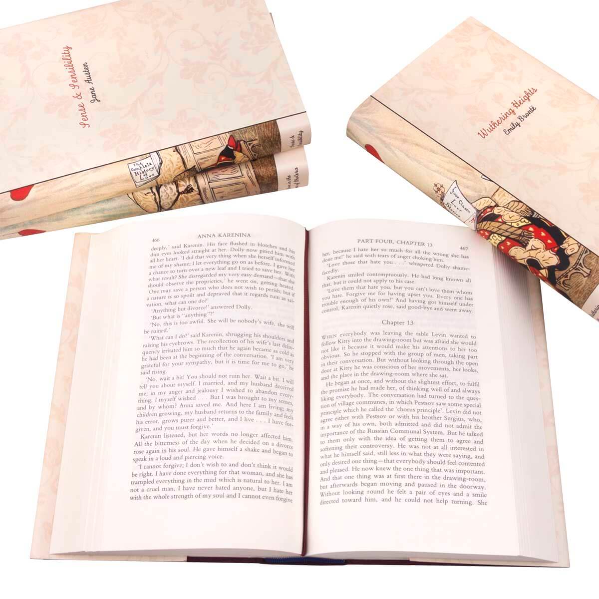 Classic Love Stories Book Set from JuniperCustom, a beautiful custom book set to stand out and wow from your curated shelves.