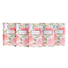 Front view of the covers in the Spring Floral Influential Women Book Set from Juniper Custom. The covers feature bright watercolor roses and book titles against a white rectangle outlined in burgundy.