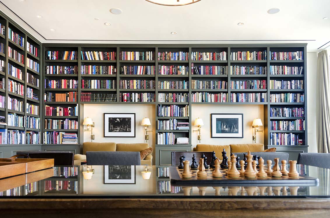Building Club Library Amenity Library Country Club Luxury Residences Golf Members Lodge ...