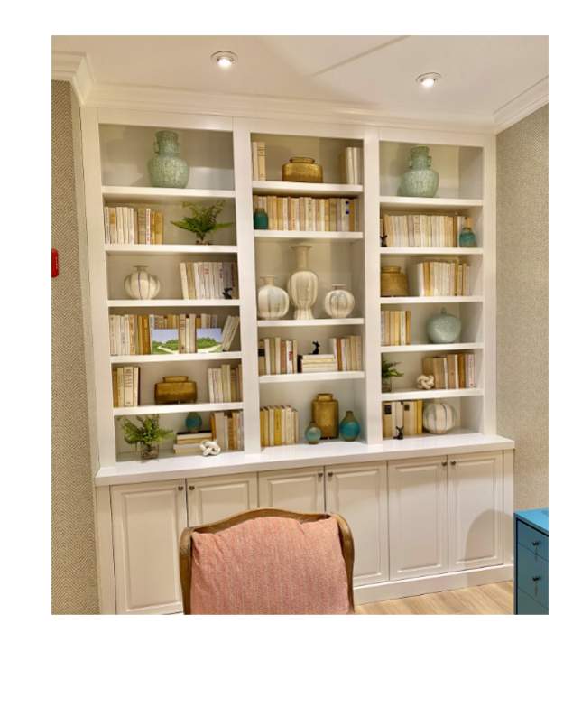 Fisher House Curated by Color - 275 Books - Larger Installation