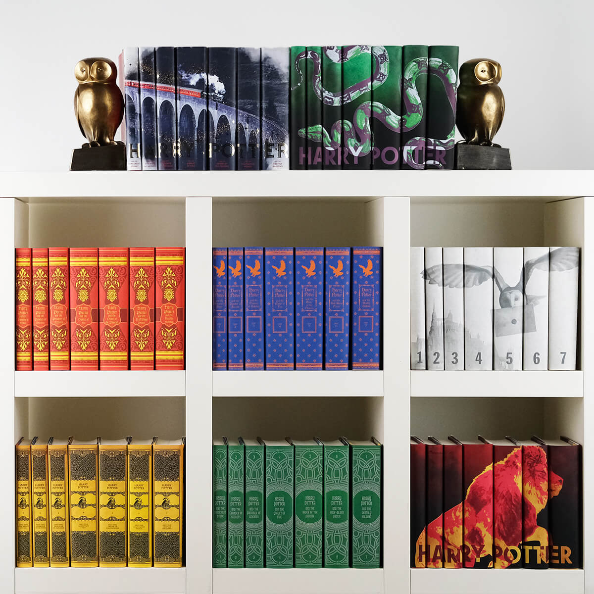 Juniper Books Harry Potter Boxed Set: House Mashup Edition | 7-Volume  Hardcover Book Set with Custom Designed Dust Jackets published by  Scholastic 