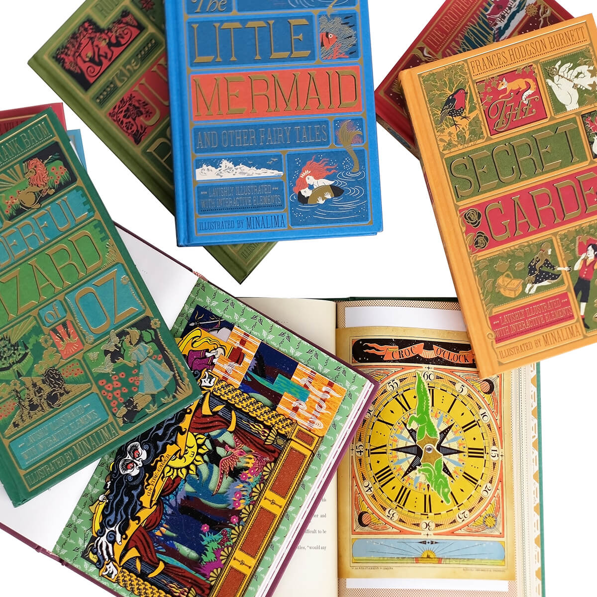 MinaLima Enchanting Children's Classics: Set of 5 with Personalized Band - MTO