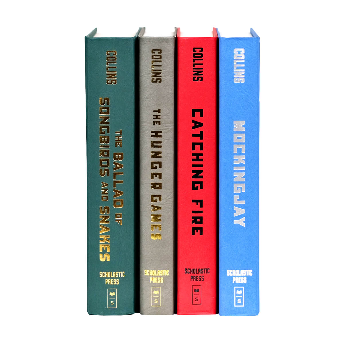 Hunger Games Series by Suzanne Collins shown here without Juniper Custom book jackets