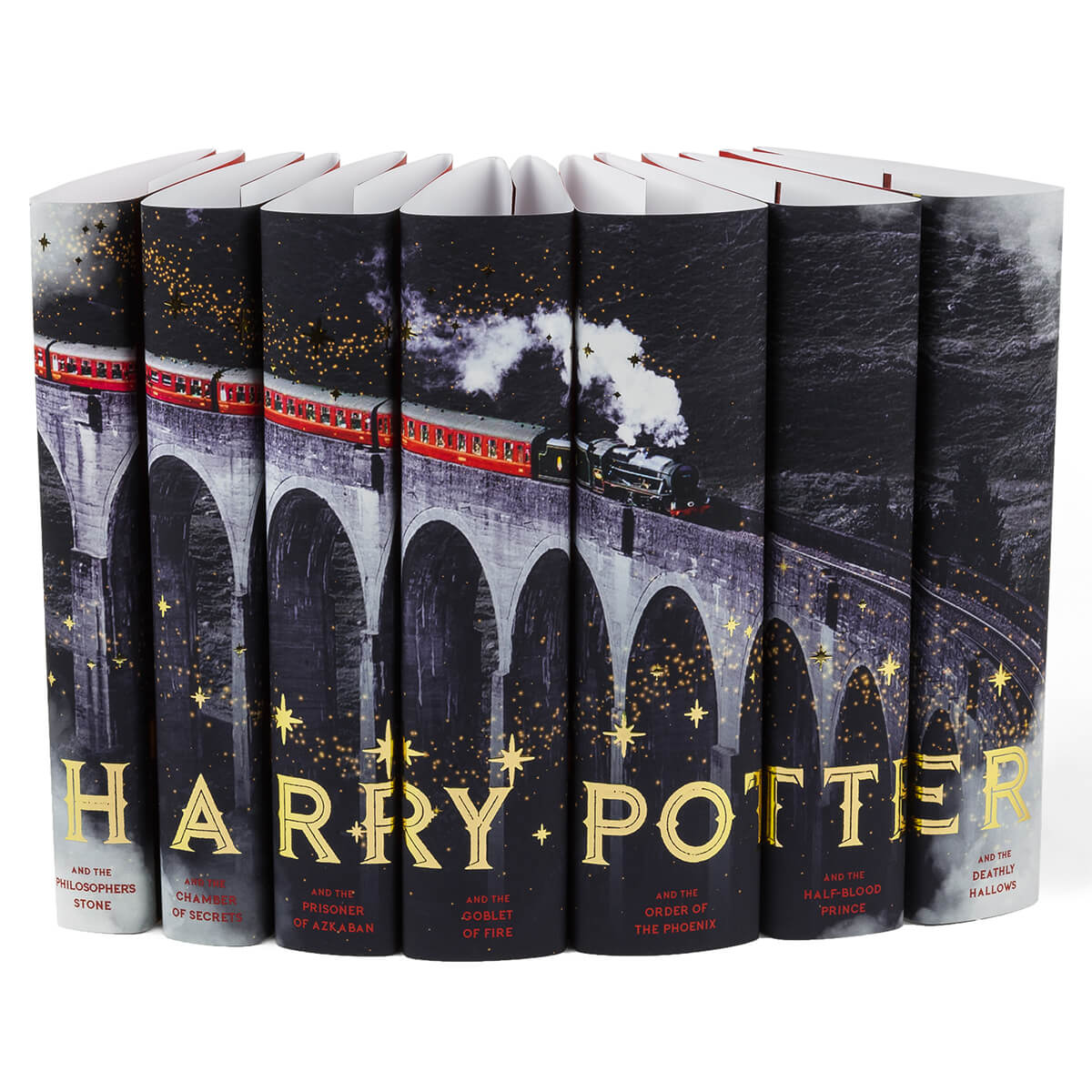 U.K. Edition Harry Potter Train Book – Jackets Only Set- MTO